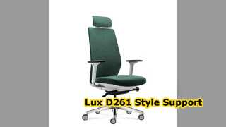 Silla de oficina ergonómica Lux D261 Fashion verde