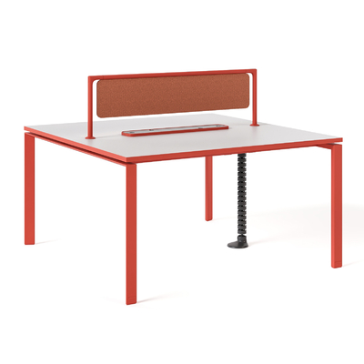 comprar FLEX Estación de trabajo de doble cara para 2 personas Estación de trabajo de ordenador cara a cara para colaboración en equipo Rojo online manufacture