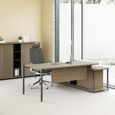 comprar FLEX Diseño ergonómico Escritorio ejecutivo Escritorio de forma rectangular con espacio de almacenamiento online manufacture