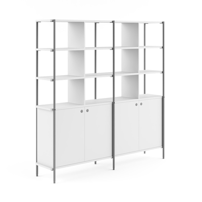 comprar FLEX Oficina multifunción gabinete divisor 4 espaciosos compartimientos estilo moderno online manufacture