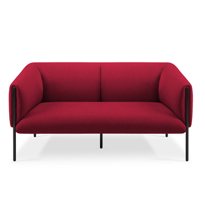comprar Líneas limpias Tejido resistente Sofá de oficina moderno Sofá de doble asiento Solución de asientos de vestíbulo online manufacture