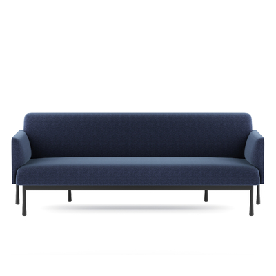 comprar Sofá de oficina moderno de tela blanda Sofá de tres plazas Color RAL con patas metálicas resistentes online manufacture