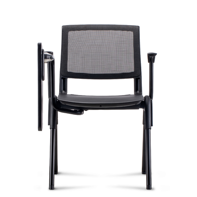comprar Silla de oficina de malla ergonómica, sillas de sala de conferencias de malla con tableta de escritura plegable online manufacture