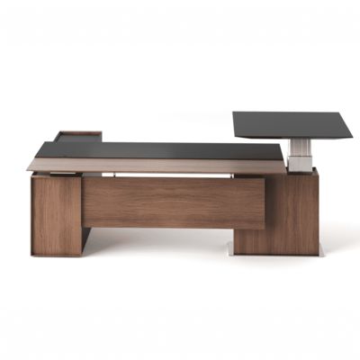 comprar Executive Office Desk Electric Height Adjustable Standing Desk Modern Ergonomic Leather Manager Table Capri T online manufacture