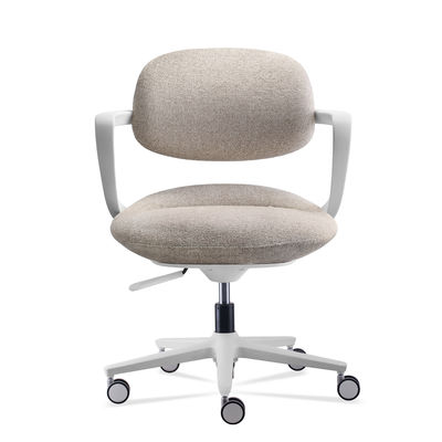 Sillones de oficina modernos en forma de concha compacta con ruedas Silla de oficina contemporánea