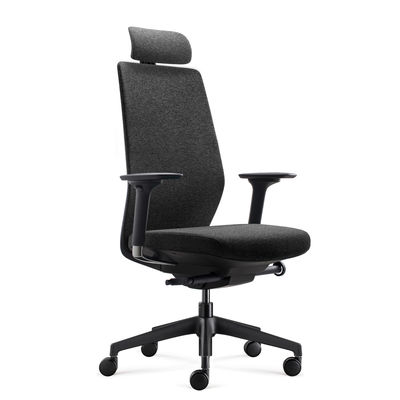 Silla de oficina de doble capa de malla moderna con ruedas de soporte lumbar ajustable