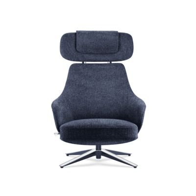 Sillón reclinable ergonómico tapizado en tela, asiento moderno, cómodo, respaldo alto DOHA